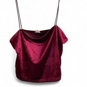 Red Velvet Crop Top